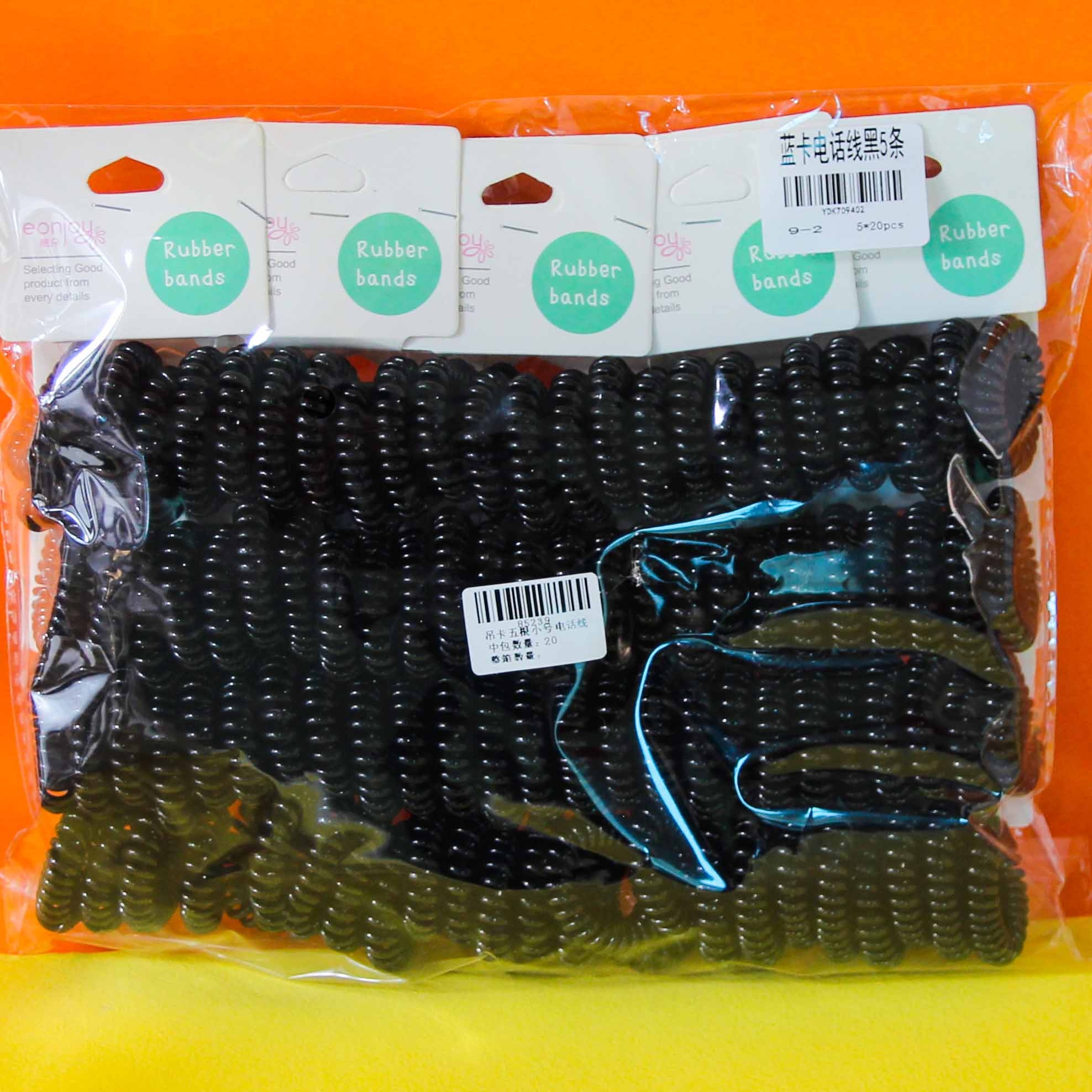 Cinco Pequeñas Puntas de Pelo Espiral Header Cards Packaging 4