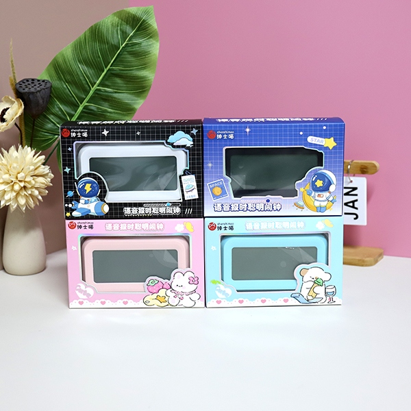 2208 Versión Electrónica de Voz de Reloj de Alarma (Color Mezclado) 6