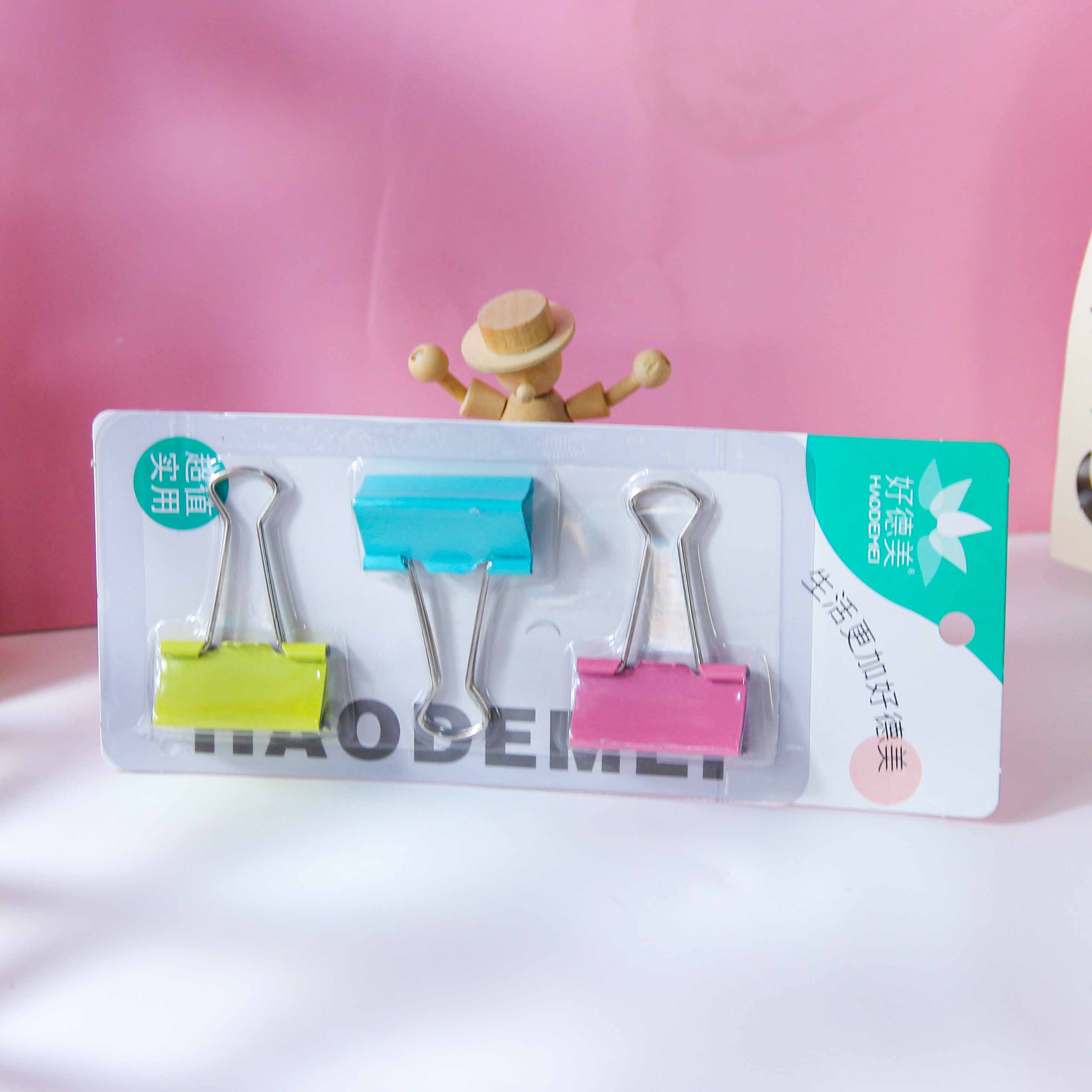 8602 Haodemai Blister-packed 3-book Clip 3