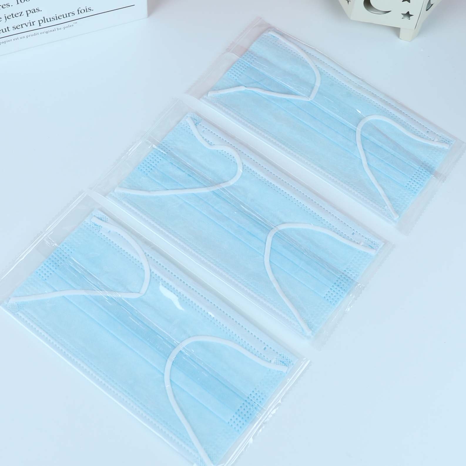 Máscaras Desechables Blue Ten-piece (Individually Packaged) 3