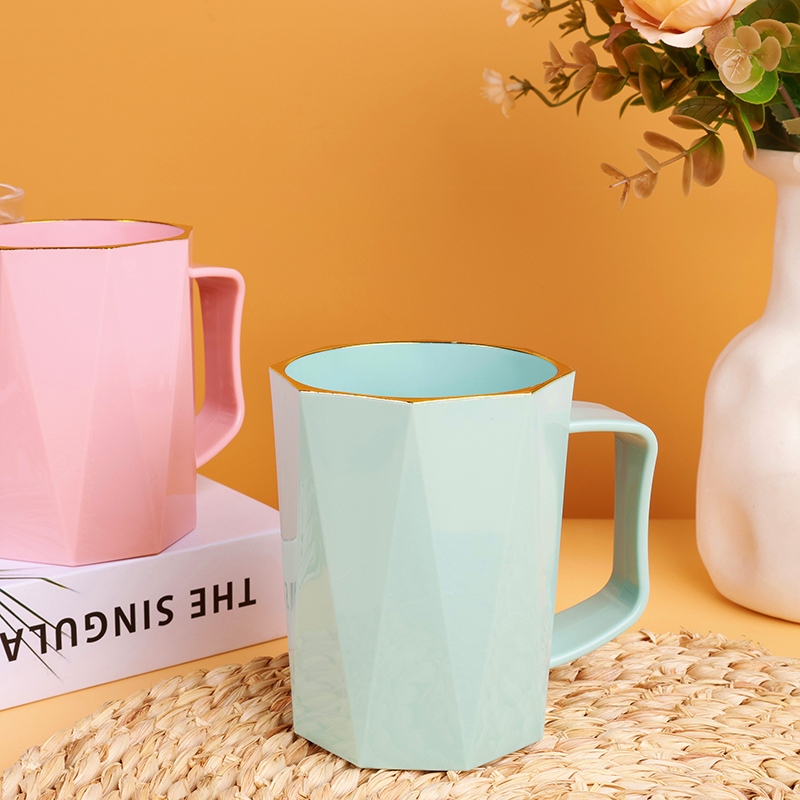 201 Taza de Diamante de Color Sólido 4