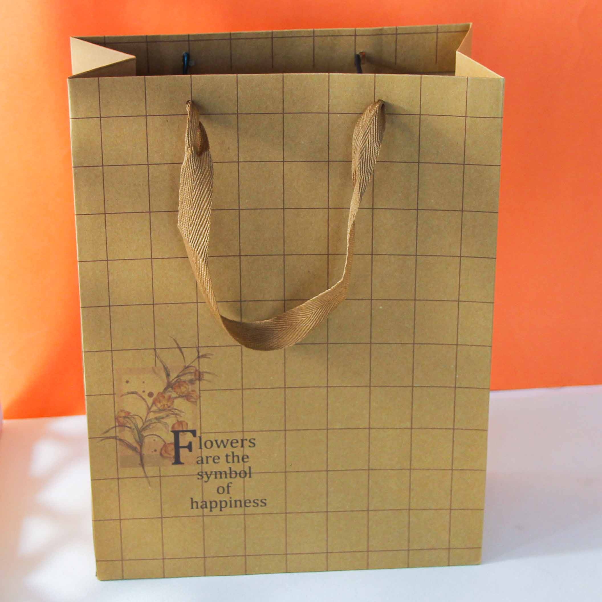 Cowhide Impreso Gran Bolsa de Regalo (Vertical) Al Azar