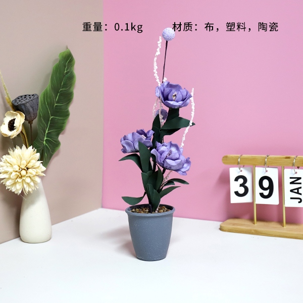 J4865 Flor de Simulación Bonsai (Color Mezclado) 3
