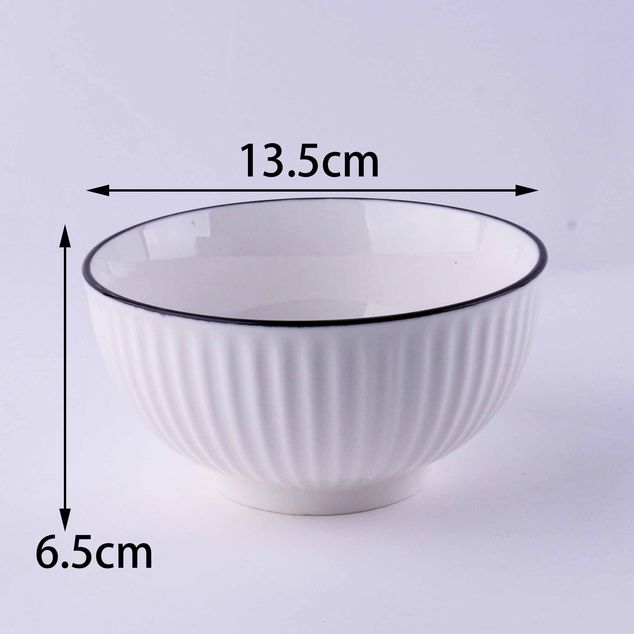 Black Edge White 5-inch Yamada Bowl (Producto Calificado) 3
