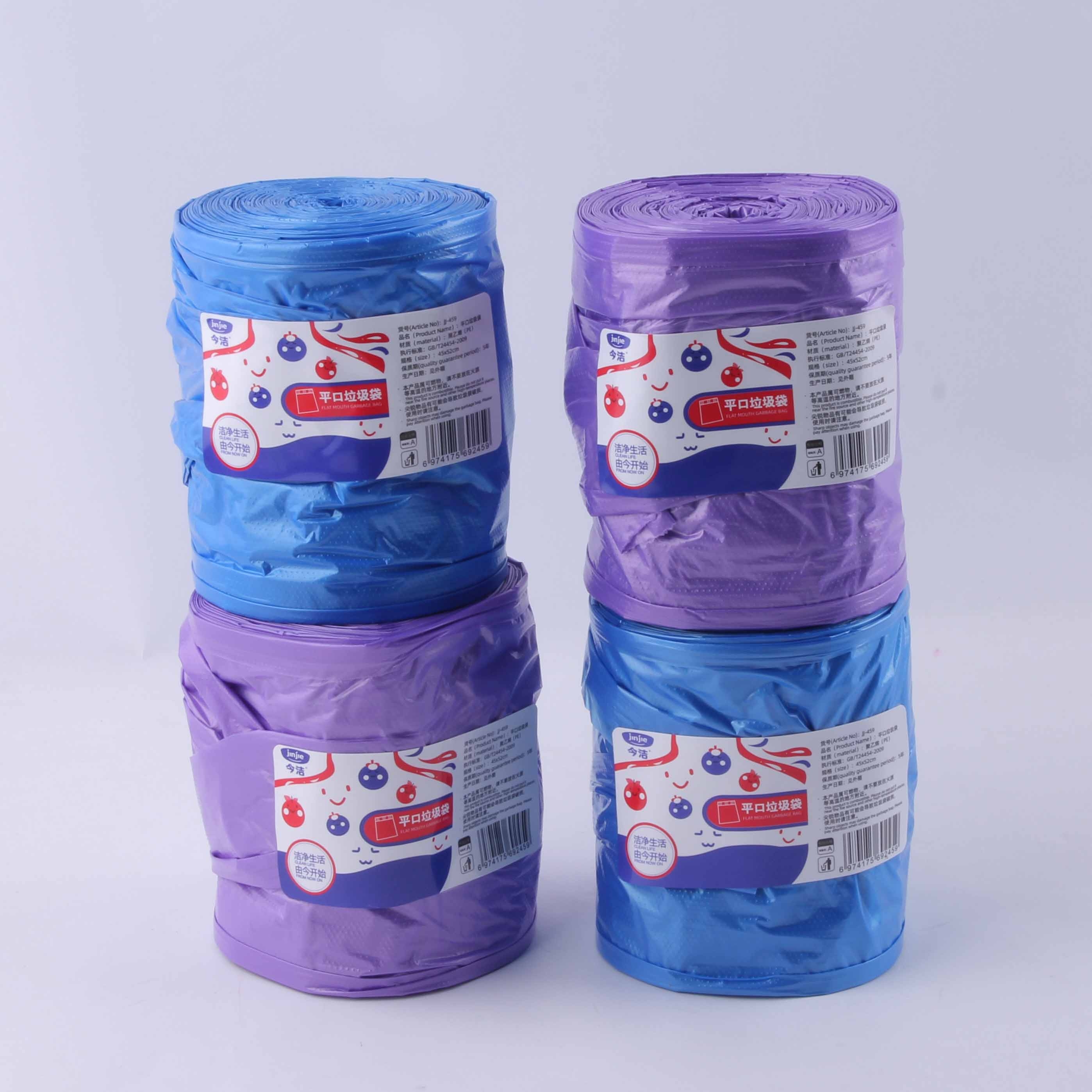 JJ-459 Extra Thick Mosca Plana Bolsa de Basura (Color)