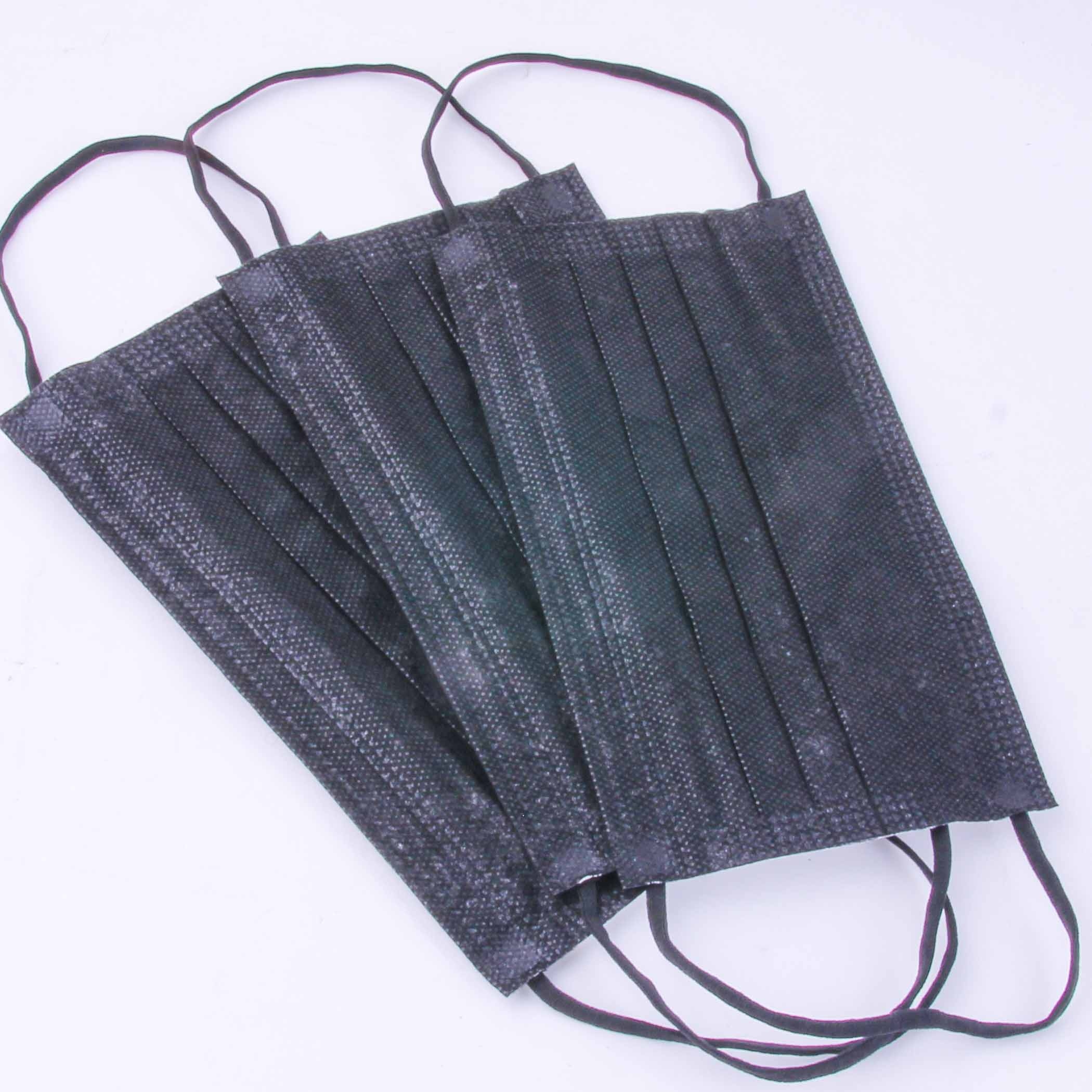 Diez Máscaras Negras Desechables 3