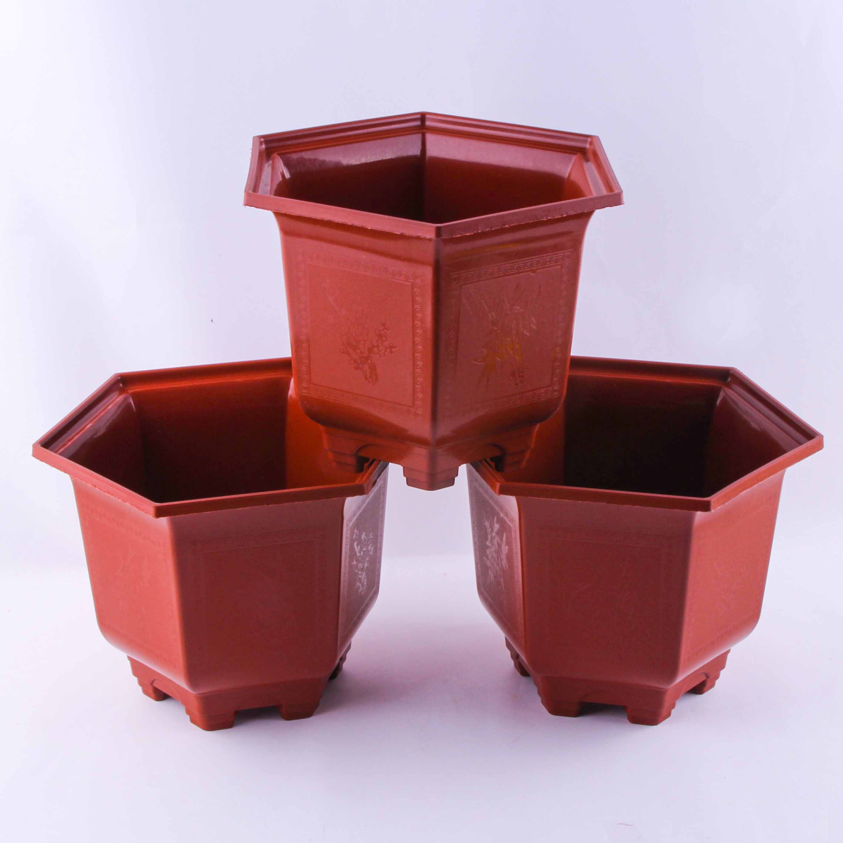 6-210 Hexagonal Flowerpot 2