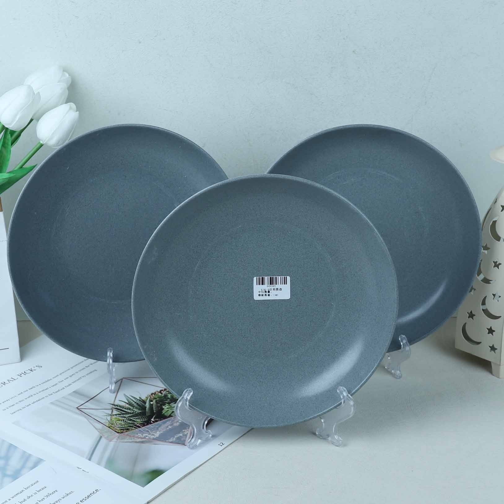 518-9 Faux Porcelain Round Plate 4