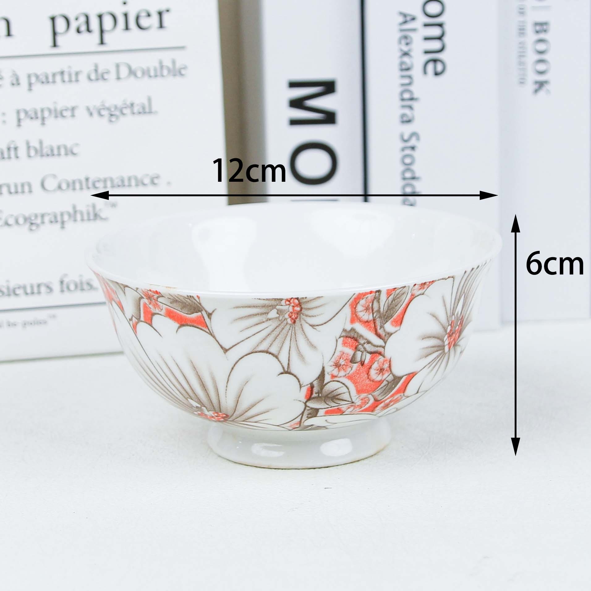 Ying Mountain Red 4.5-inch High-footed Bowl (Random Pattern) 3
