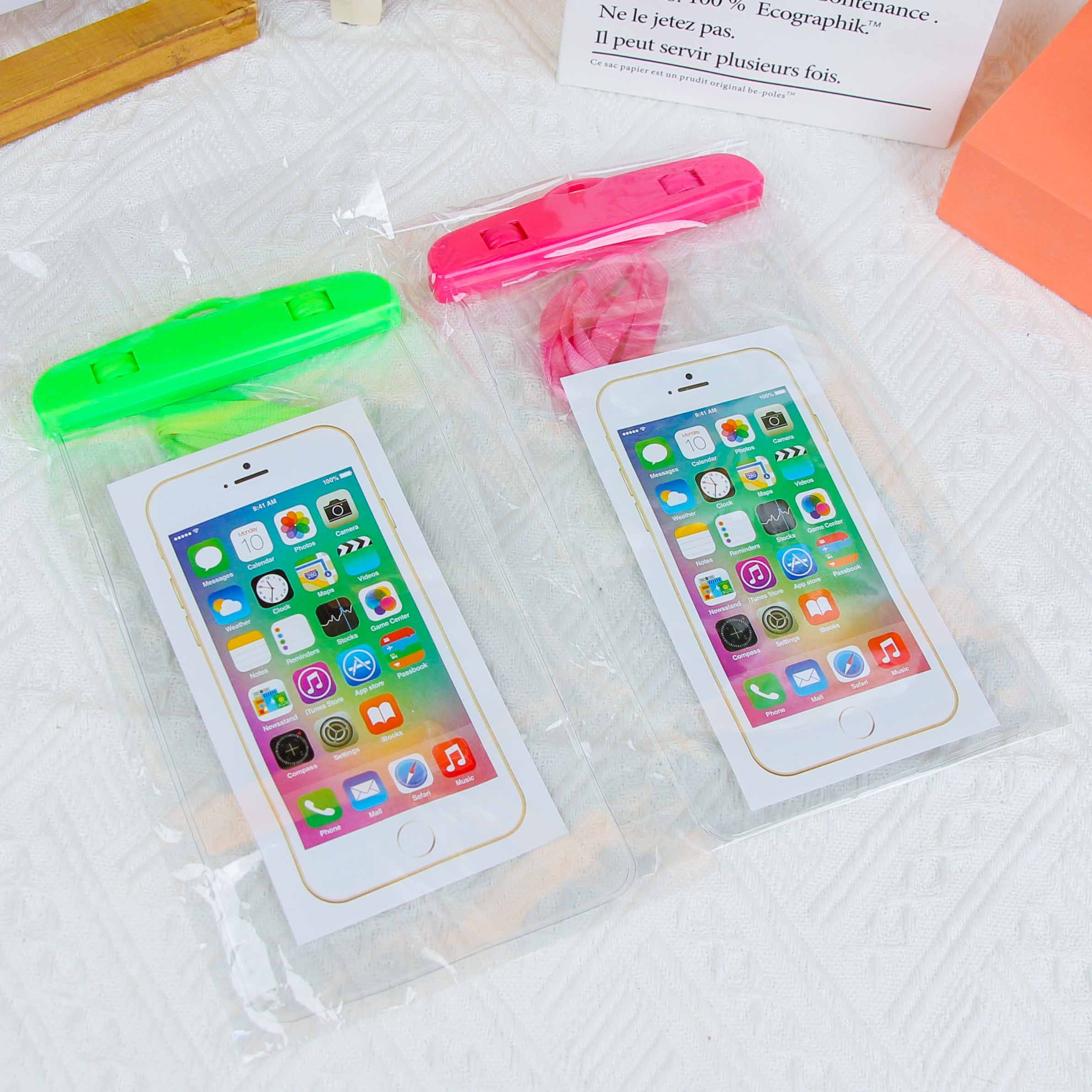 Nuevo Estilo Transparente Móvil Teléfono Impermeable Bolsa