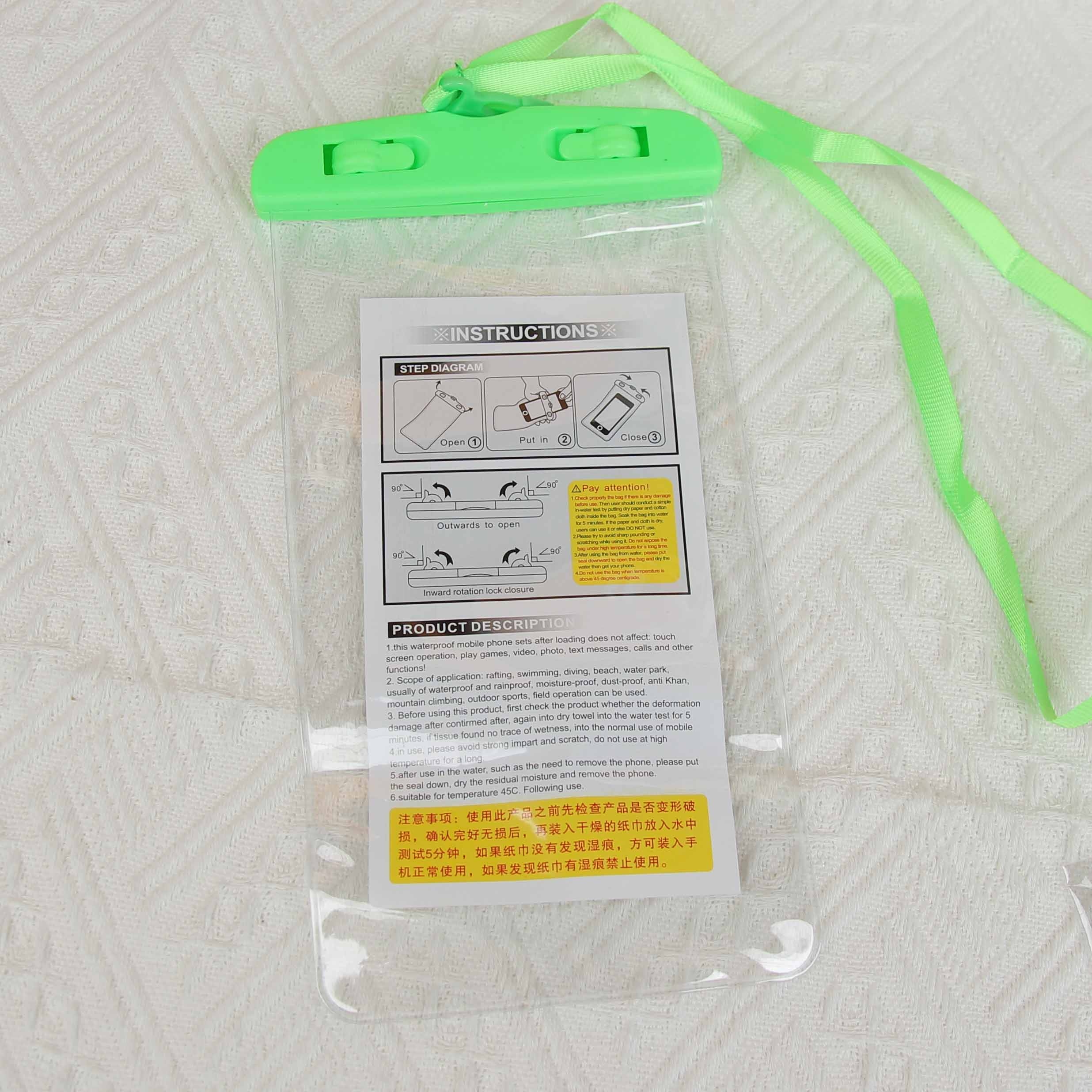 Nuevo Estilo Transparente Móvil Teléfono Impermeable Bolsa 4