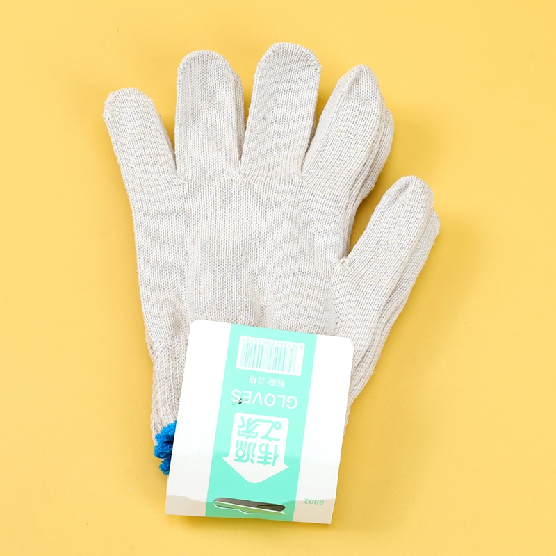 8802 Dos Pares de Guantes de Trabajo de Algodón Puro (Bagged) 3