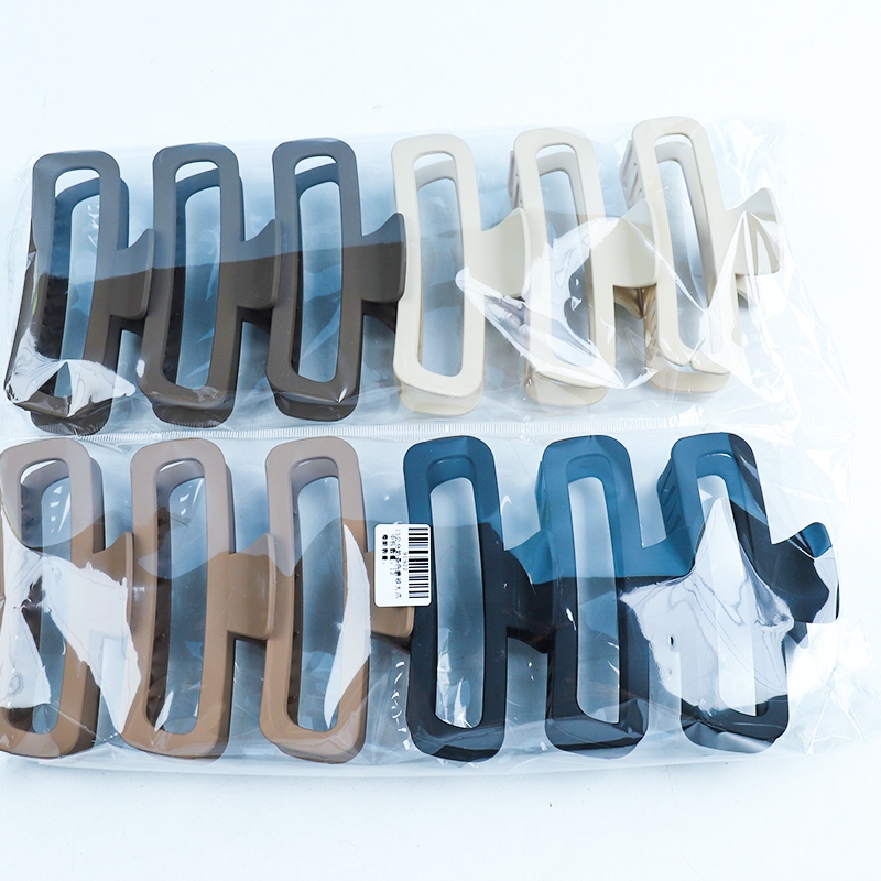 13cm Milk Tea Color Matte Claw Clip (Boxed) 4