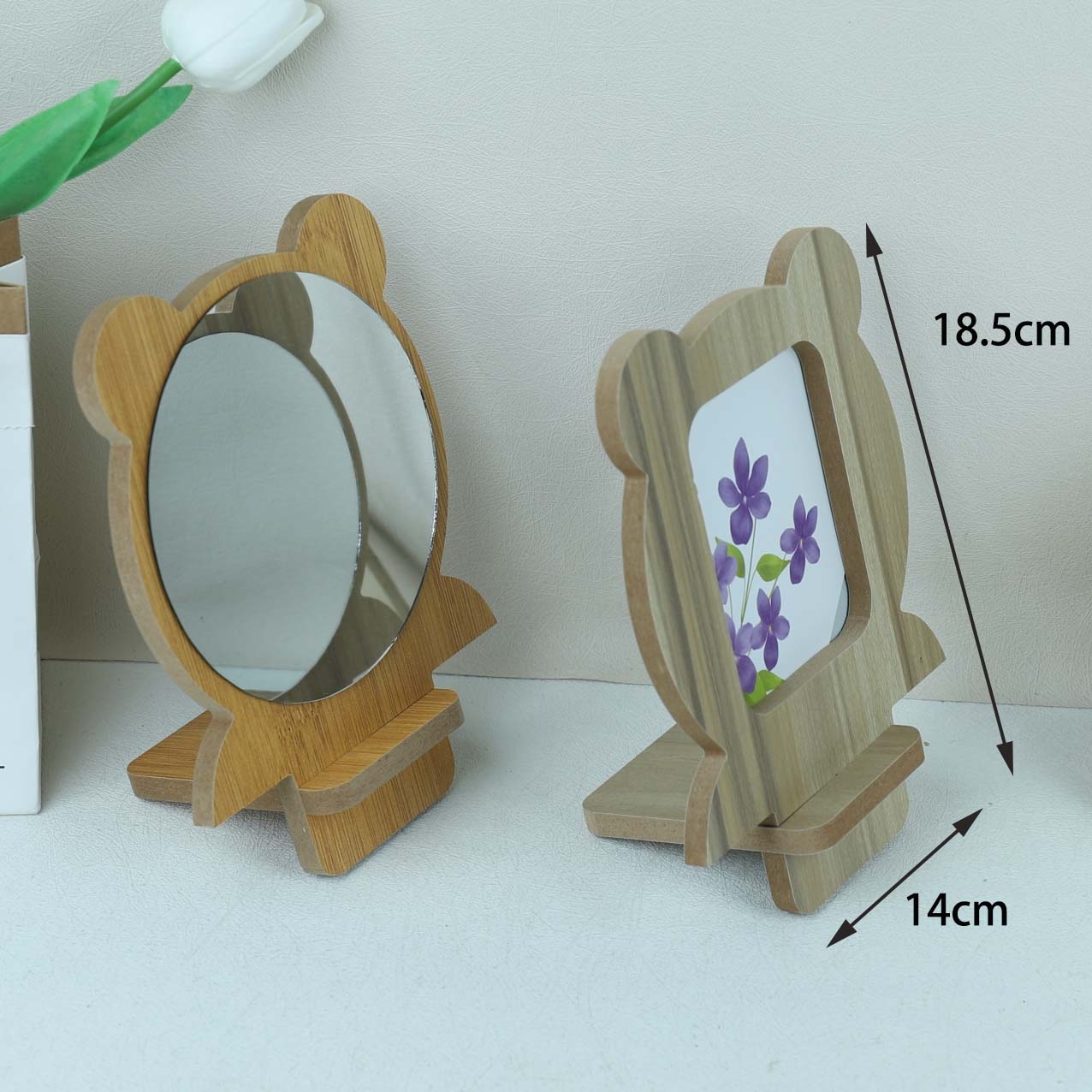 Wooden Assembled Little Bear Mirror (1) 2