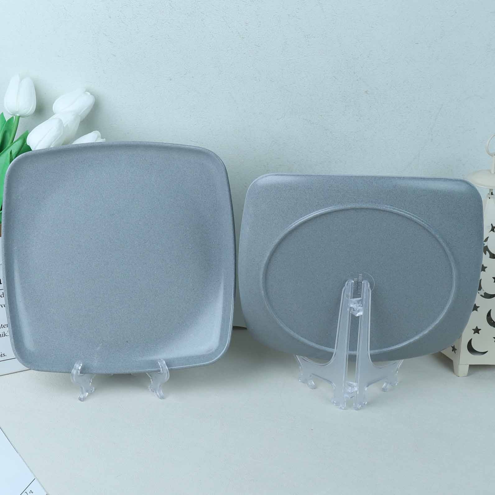 2096 Faux Porcelain Square Plate (E-9.5) 2