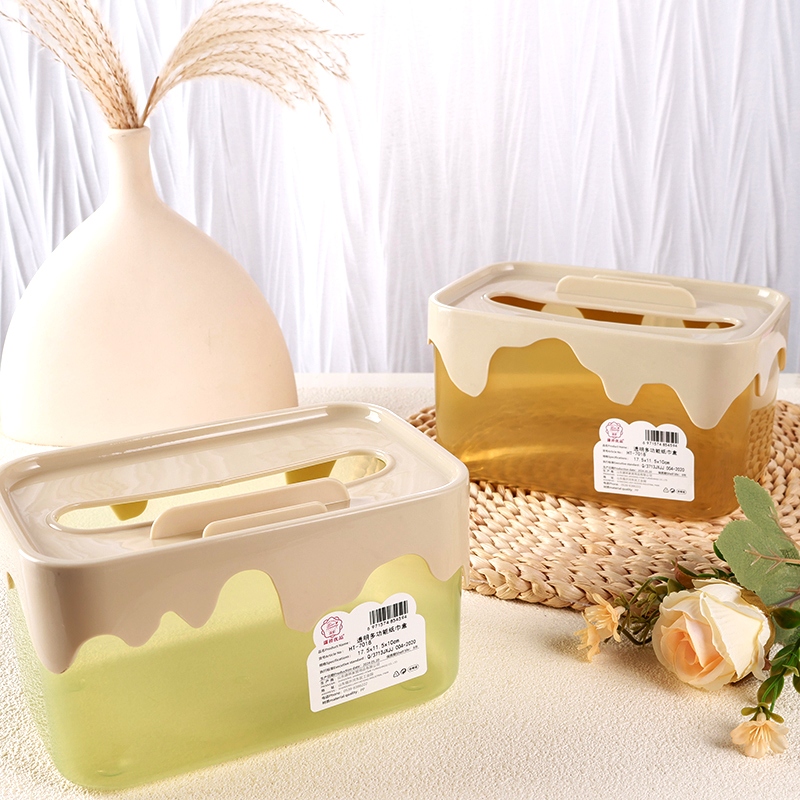 HT7018 Transparente Caja de Papel Multifunción 3