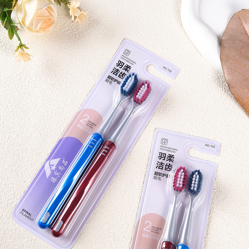 Zhen Bin Shang Pin 705 Feather Soft Tooth Cleaning Double Toothbrush (705) 3
