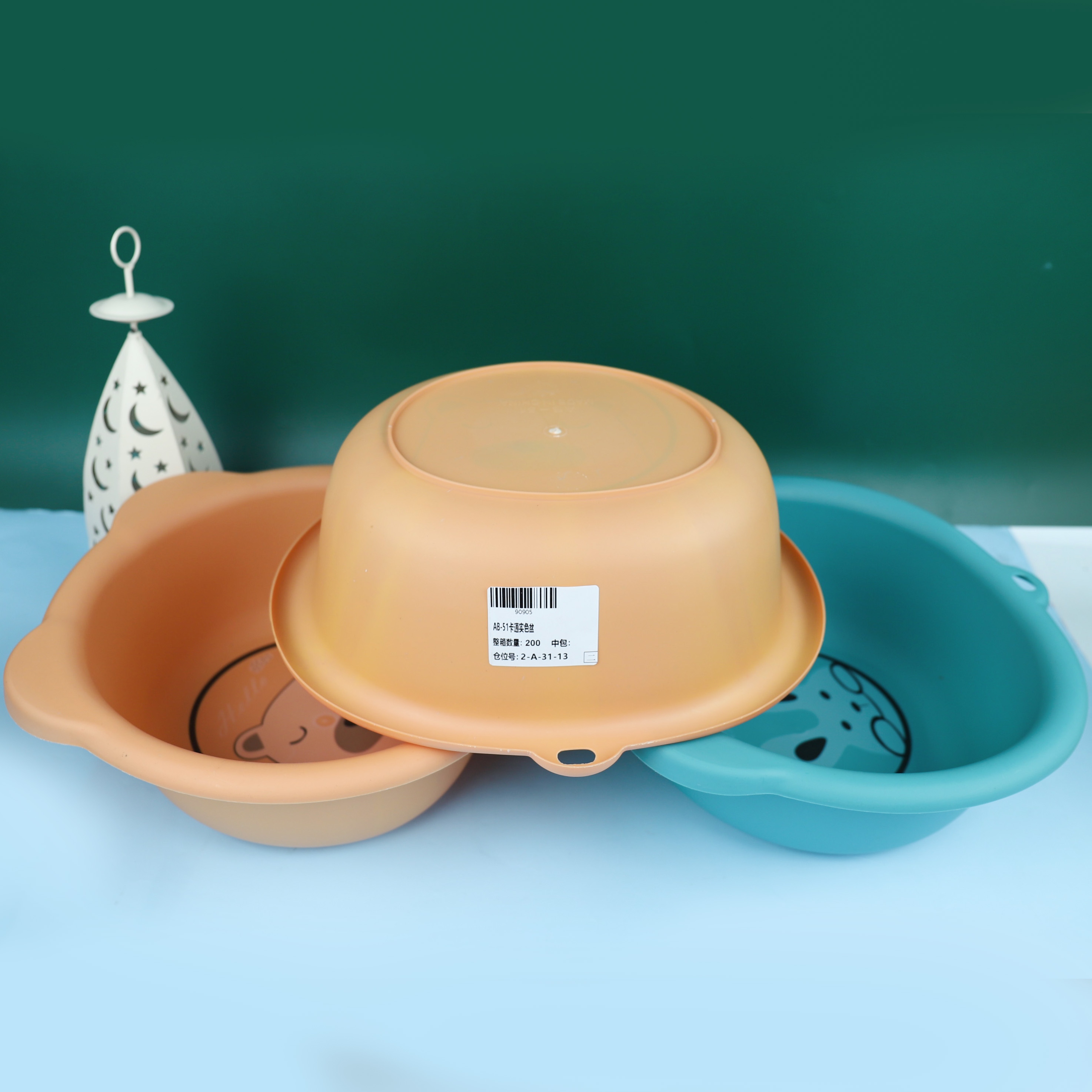 AB-51 Cartoon Solid Color Basin 4