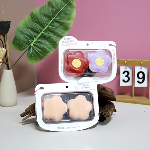CM-NH0764 Neon Phantom Q Play Small Flower Powder Puff 2 Pack 4