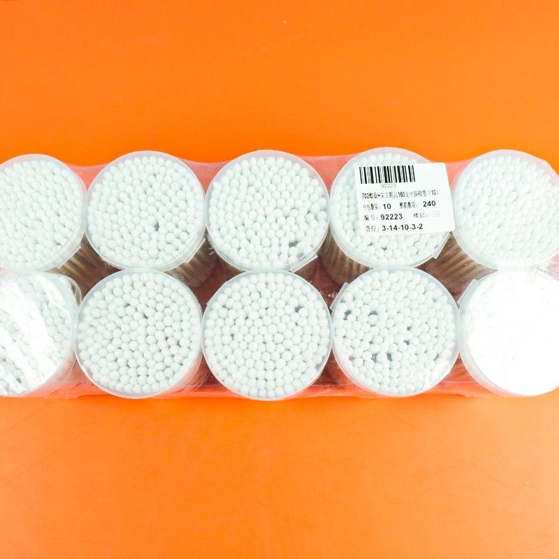 702 Spiral + Puntos de Alta Calidad 150 Piezas de Swabs de Algodón Redondo Mediano (10) 5
