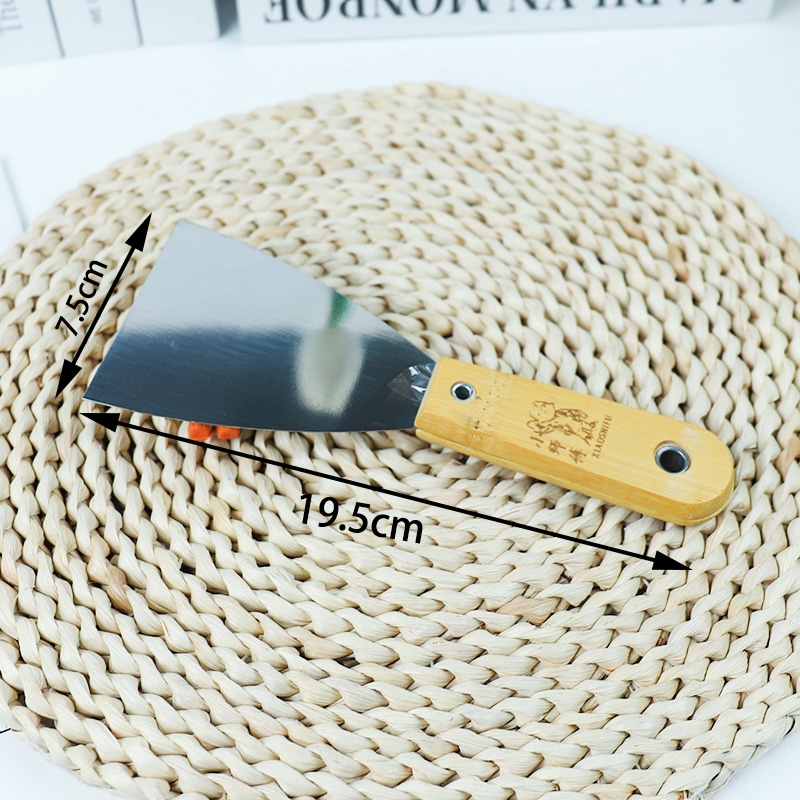 Bamboo Handle 3-inch Oil Grey Knife (Putty Knife)