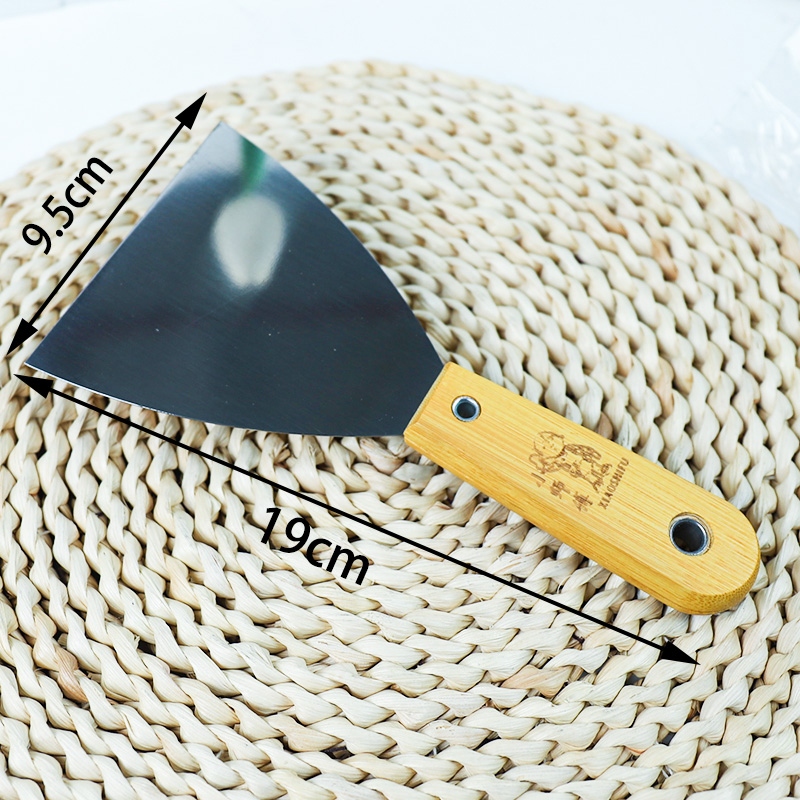 Bamboo Handle 4-inch Oil Grey Knife (Putty Knife)