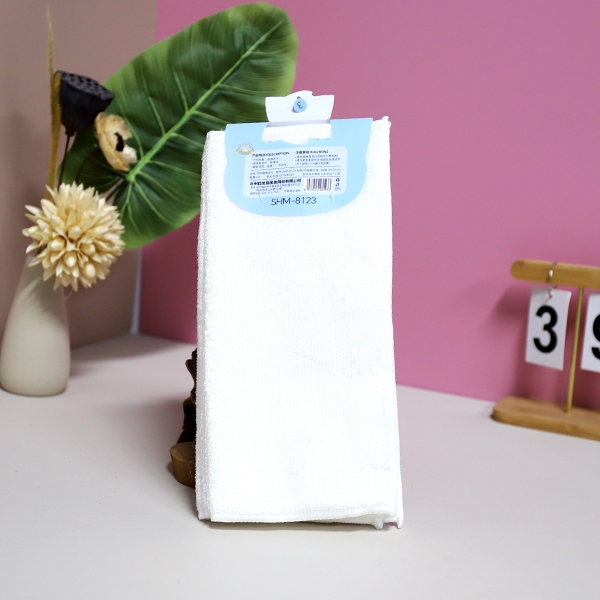 * 8123 Ponche 4 27*30 Toallas de Fibra de Bambú Blanco 4