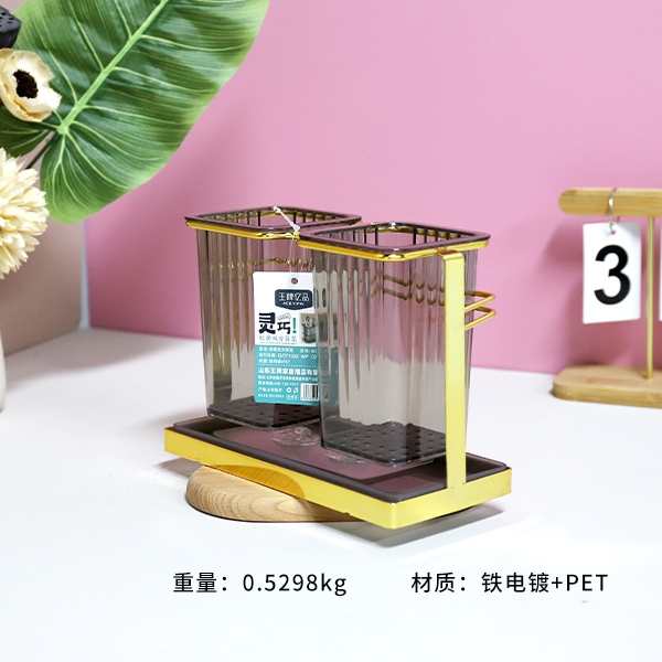 845 Luz de Lujo Doble Cuadrado Palillos Cage Rack 3