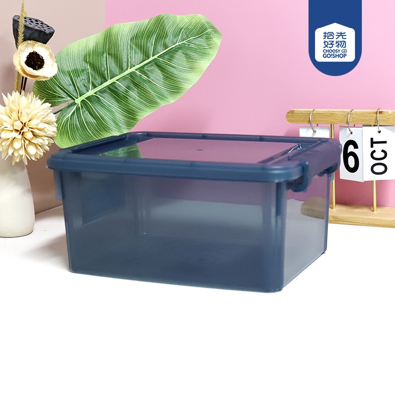3058 Caja de Almacenamiento Medio Transparente