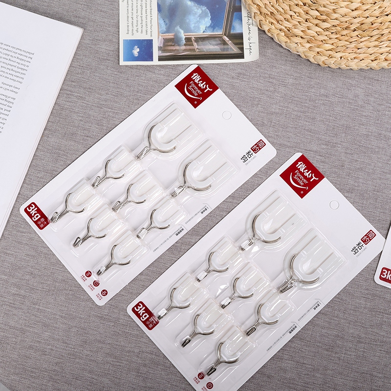 Qiao Xiaoya 9296 Eight White Hook Combination Sticky Hook