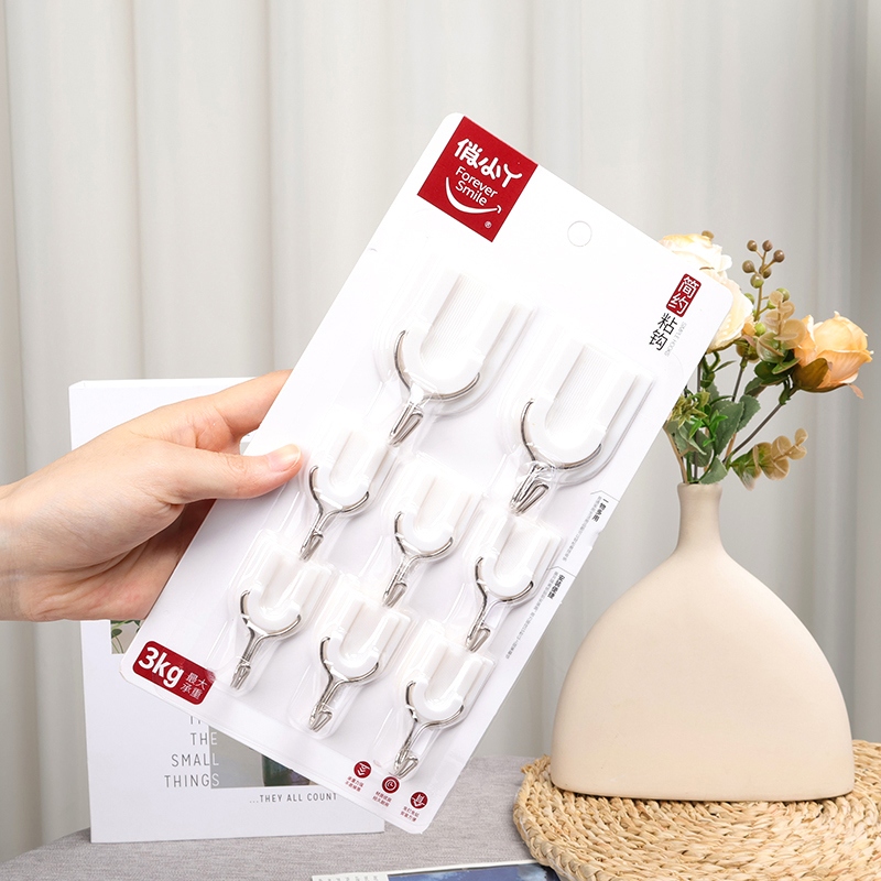 Qiao Xiaoya 9296 Eight White Hook Combination Sticky Hook 3