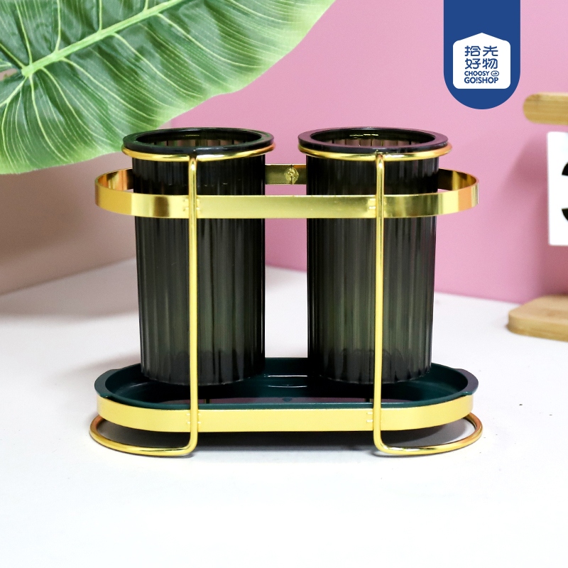 K061 Oval Double Cup Chopsticks Cage