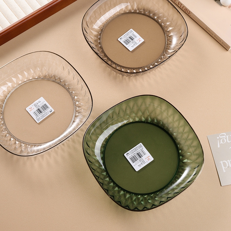 3201 Light Luxury Square Fruit Plate 2