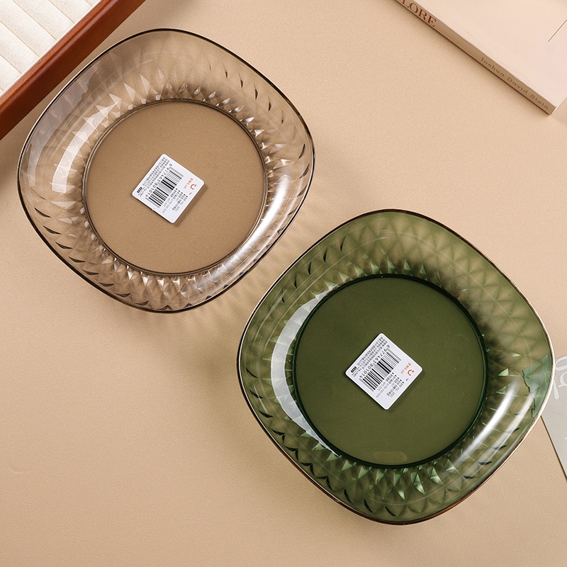 3201 Light Luxury Square Fruit Plate 3
