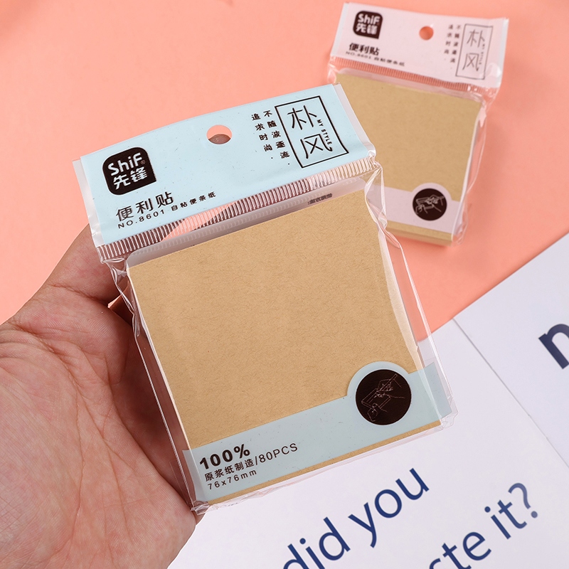 Pioneer 8601 Kraft Post-it Notes 3