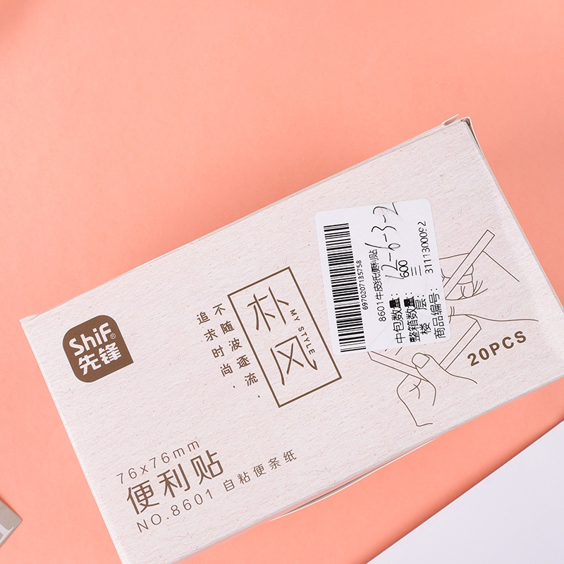 Pioneer 8601 Kraft Post-it Notes 4