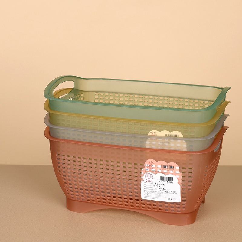 HT5038 Transparente Cesta de Almacenamiento Cuadrado (24*17.2*11) 5