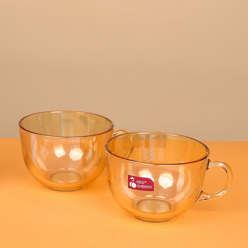Cereza Roja Copa de Vidrio de Leche DPO1S (Ambar, Hollín) 2