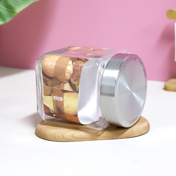 Tanque de Almacenamiento de Vidrio Cuadrado 037 1200ML 5