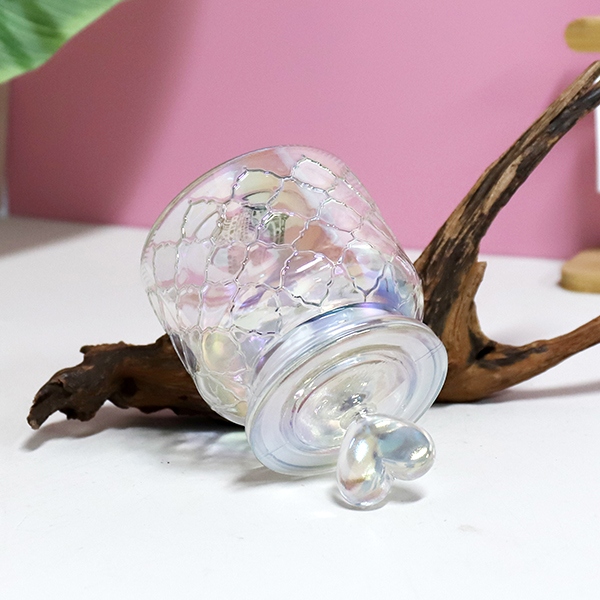845 Mariposa Amor Flor Colorido Tanque de Almacenamiento de Cristal de Malla 650ML 5