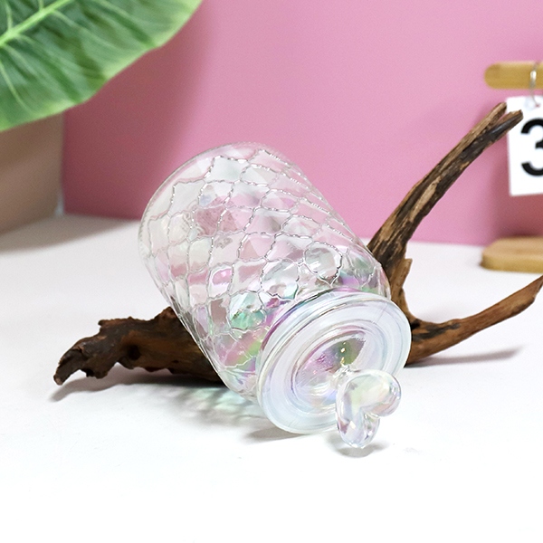 846 Mariposa Amor Flor Colorido Tanque de Almacenamiento de Cristal de Malla 950ML 5