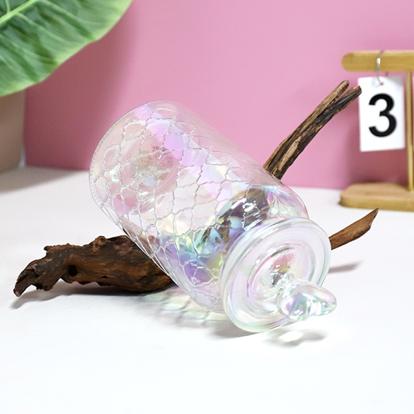 847 Mariposa Amor Flor Colorido Tanque de Almacenamiento de Cristal de Malla 1350ML 5
