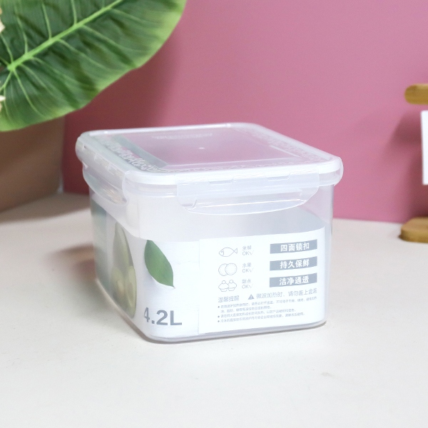 3651 Caja de Almacenamiento Rectangular Sellada 4200ml 5