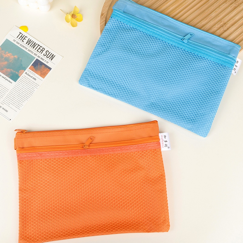 Bolso de Archivos de Malla Doble de Tela de Oxford J505-A5 2
