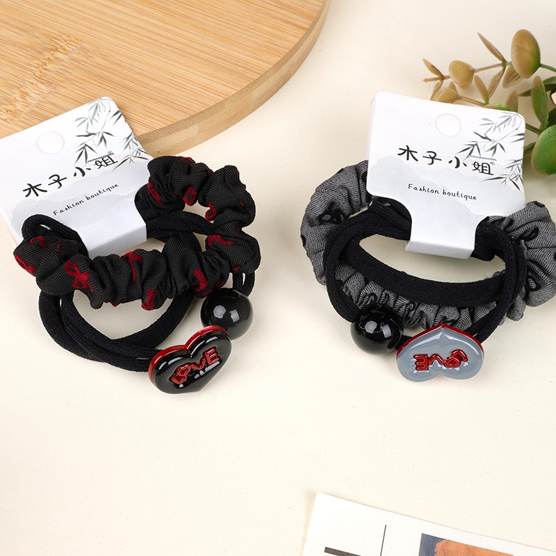 Corazon Accesorios Bow Impresión Círculo Intestinal 3