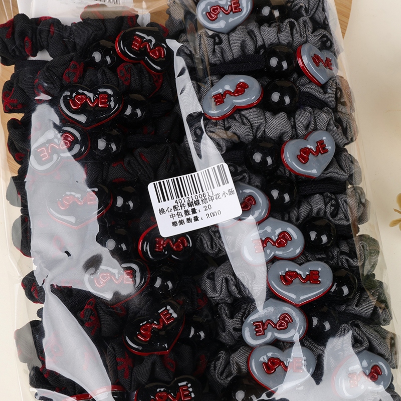 Corazon Accesorios Bow Impresión Círculo Intestinal 5