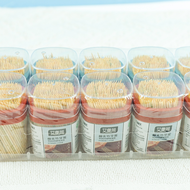 AMS-027 Transparent Lid Square Box Toothpick 5