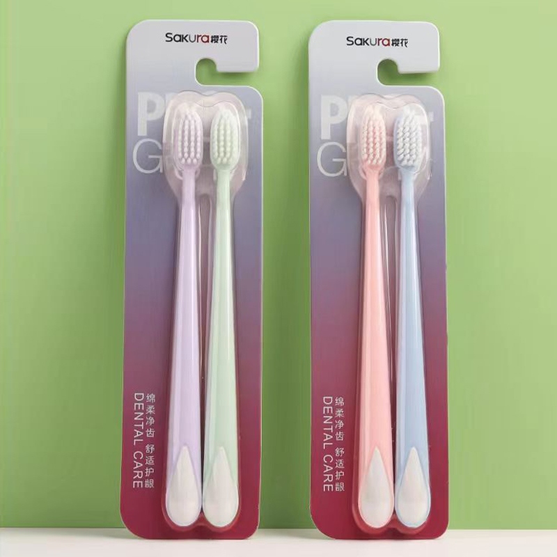 Blossom de Cereza Super Soft Grinding Cepillo de Dientes A- 606