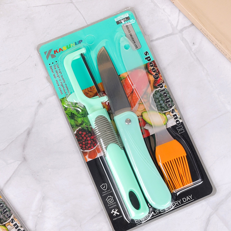 A- 9803 Cepillador Cuchillo de Fruta Conjunto de 3 3