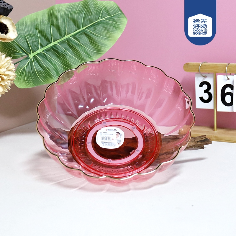6580 Placa de Fruta Transparente de Lujo